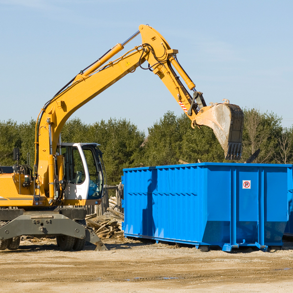 what size residential dumpster rentals are available in Drummond Wisconsin